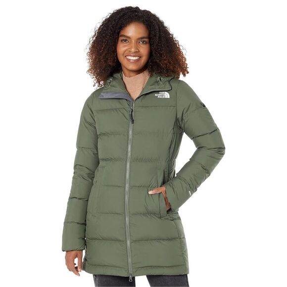 The North Face NWT Gotham Parka Thyme XS Coat Jacket 500 Fill - Picture 1 of 4